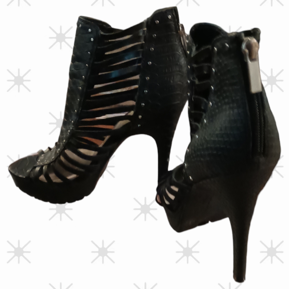 Bar III Women's Epic 2 Caged Platform Heels